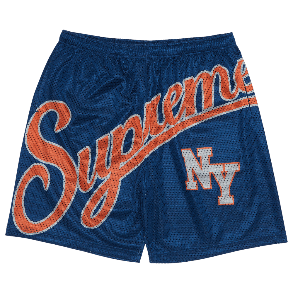 Buy Supreme Big Script Mesh Short 'Navy' - SS24SH29 NAVY | GOAT
