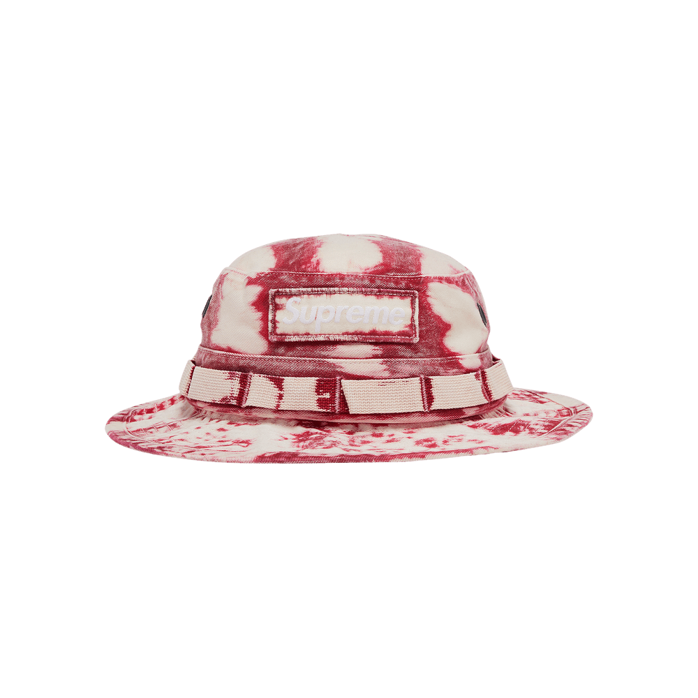 Buy Supreme Bleached Chino Boonie 'Red' - SS24H79 RED | GOAT