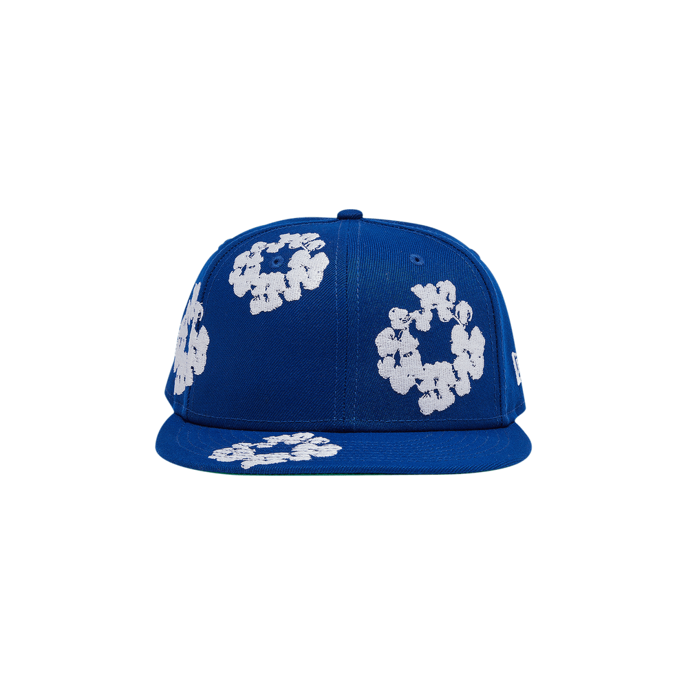 【新品未使用】DENIM TEARS the cotton wreath cap Denim Tears: Men's Cotton Wreath Raw Denim Cap (Indigo Wash
