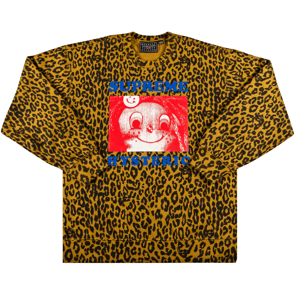 Buy Supreme x Hysteric Glamour Crewneck 'Leopard' - SS21SW77