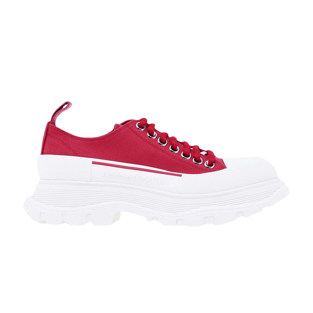 Buy Alexander McQueen Wmns Tread Slick Lace Up 'Red White