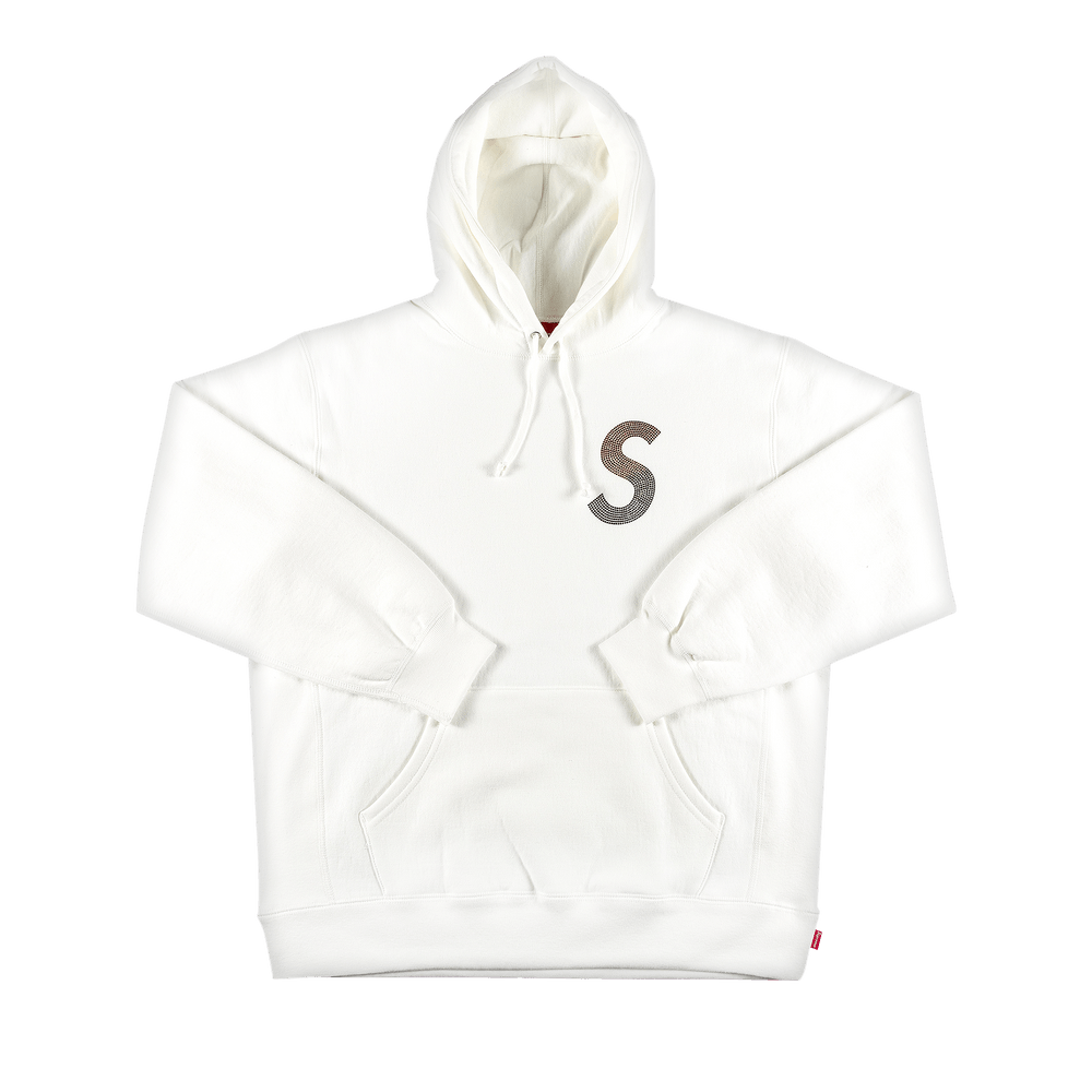 Size xxl Supreme x Swarovski S Logo Hooded Sweatshirt 'White'