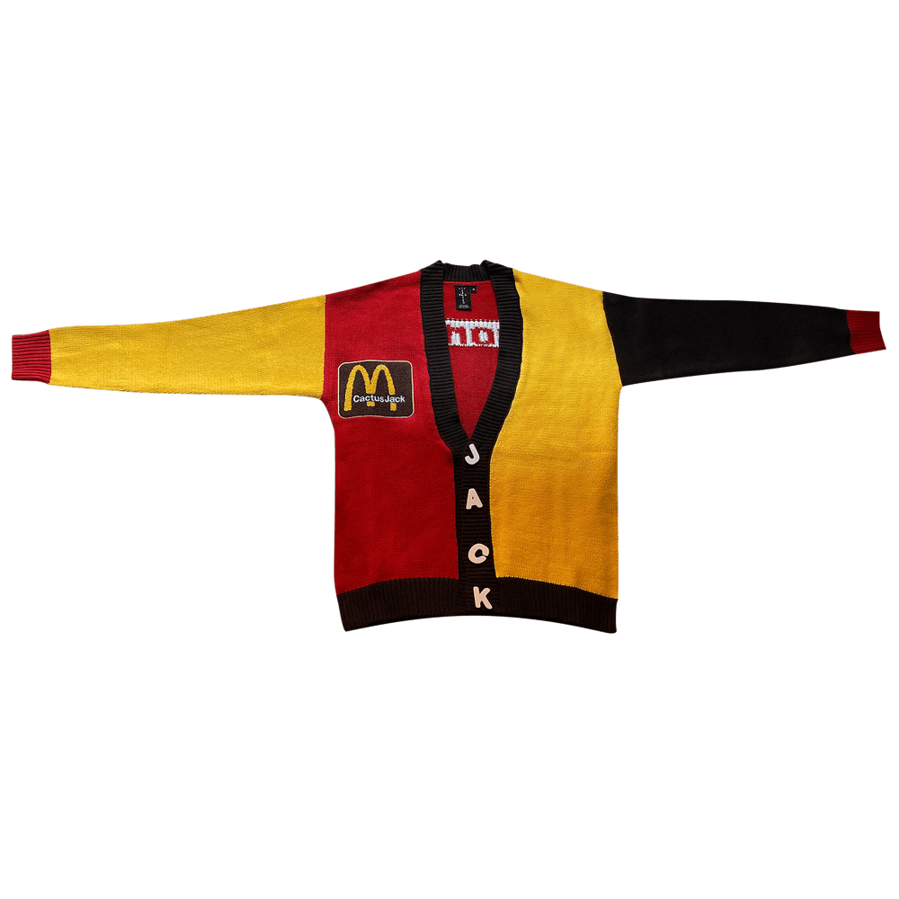 Size l Cactus Jack by Travis Scott x Cactus Plant Flea Market Cardigan  'Gold/Red/Brown'