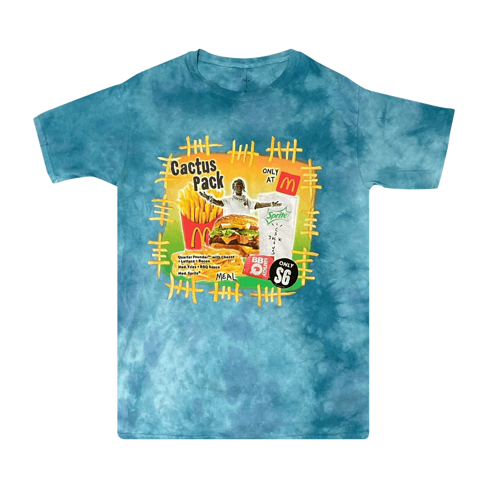 Size xxl Cactus Jack by Travis Scott x McDonald's Cactus Pack Vintage  Bootleg T-Shirt 'Blue'