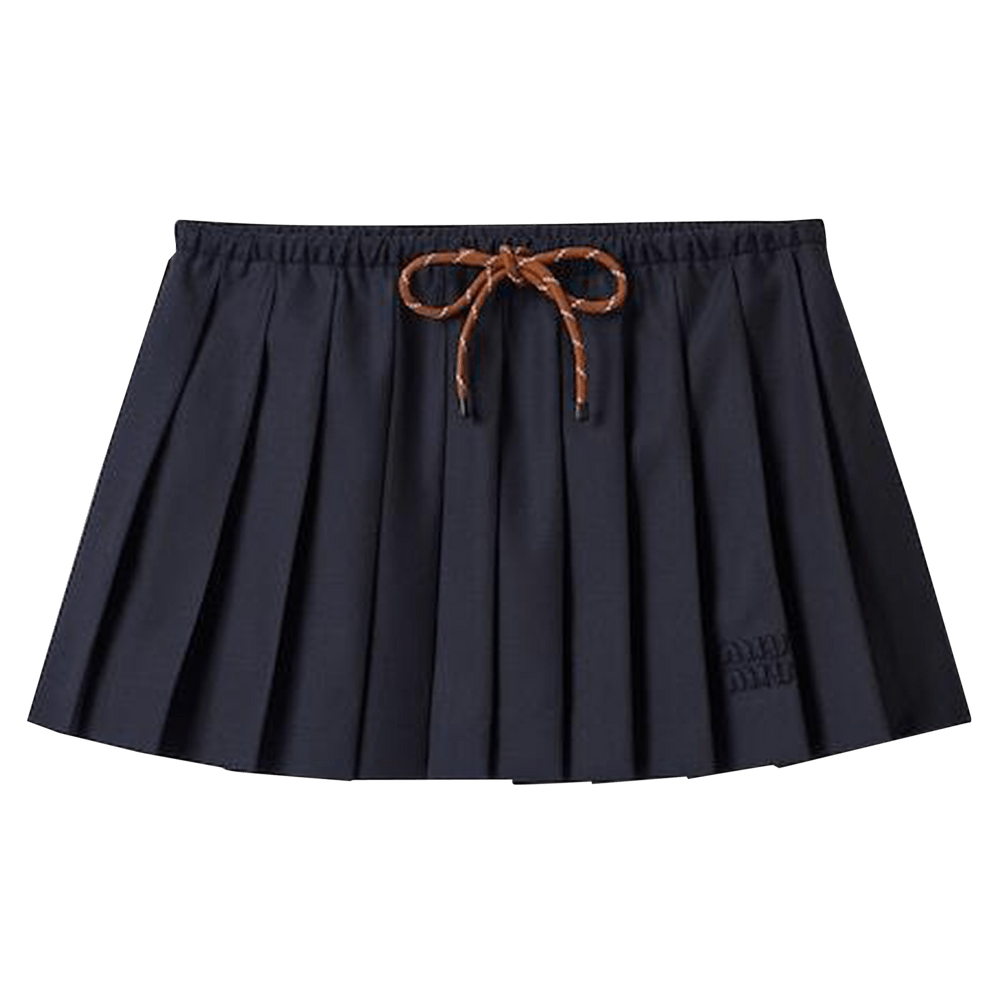スカート MIU MIU SKIRTS AVIO+BORDEAUX 中古・古着通販】MIU MIU (ミュウミュウ) Pleated chino skirt