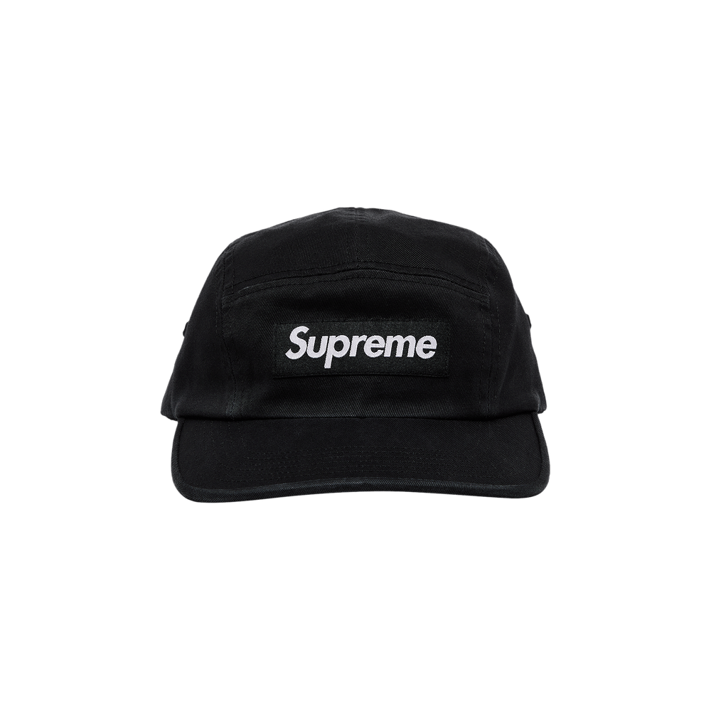 Buy Supreme Washed Chino Twill Camp Cap 'Black' - SS24H103