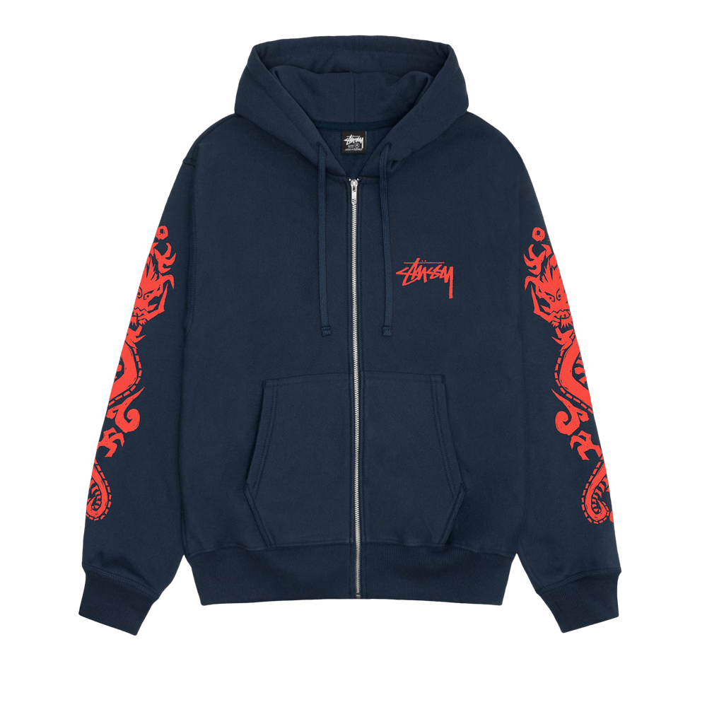 ★23AW 最新作★STUSSY MOSAIC DRAGON HOODIE PIGMENT DYED Buy Stussy Pigment Dyed Mosaic Dragon Hoodie 'Natural