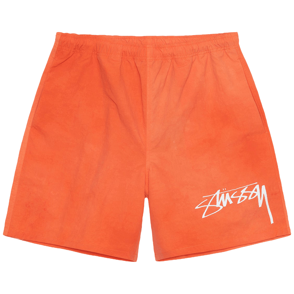 Buy Stussy Wave Dye Nylon Short 'Persimmon' - 112316 PERS | GOAT