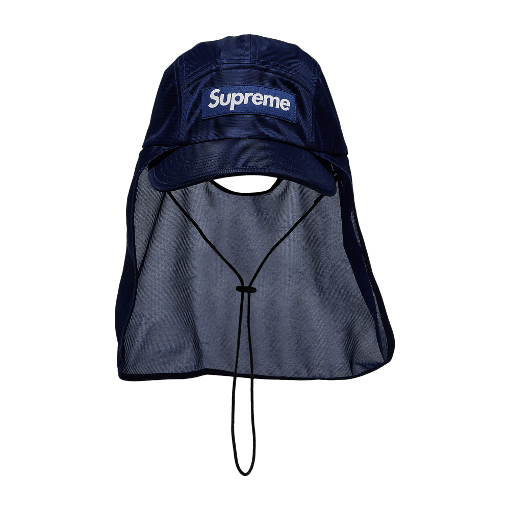 Buy Supreme Mesh Sunshield Camp Cap 'Navy' - SS24H58 NAVY | GOAT