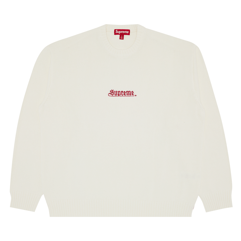 【未開封品】 supreme old english sweater Ivory 1432828_00.png.png
