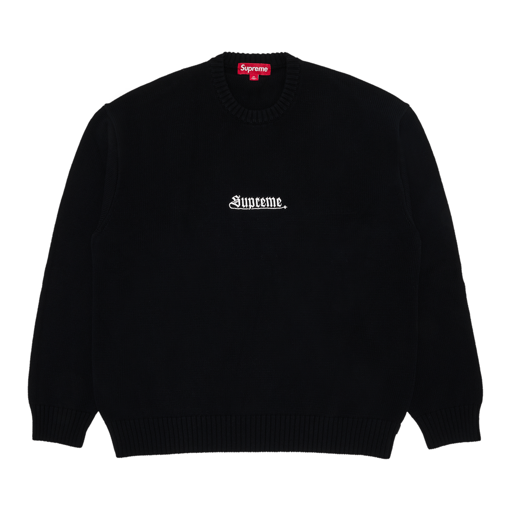 Buy Supreme Old English Sweater Black SS24SK28 BLACK GOAT CA