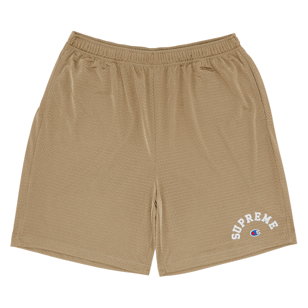 [ NERDY ]★23SS★W'S CHAMPS SHORTS Supreme x Champion Mesh Shorts 'Navy White' SUP-SS24-281