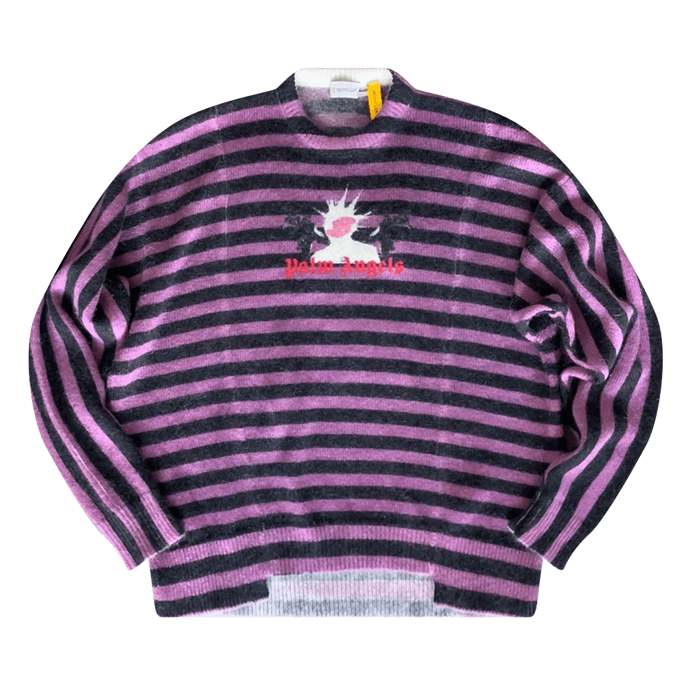 【⭐️極美品❣️激レア⭐️】モンクレール×PALM ANGELSコラボ　ニットセーター ⭐️極美品❣️激レア⭐️】モンクレール×PALM ANGELSコラボ ニット