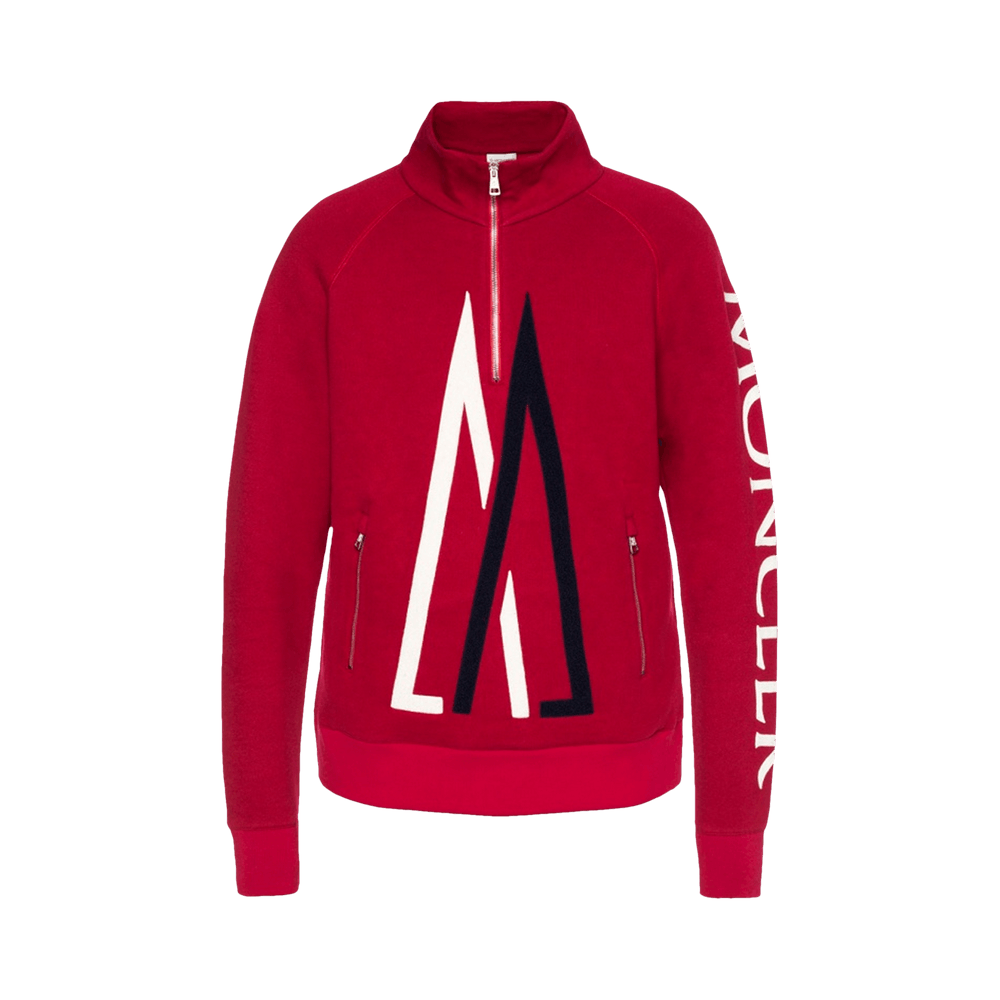 Buy Moncler Genius x Kith Quarter Zip Pullover 'Red' - 1093