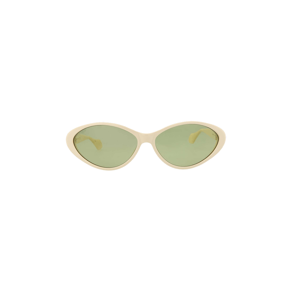 Buy Gucci Wrap Around Sunglasses 'Ivory/Green' - GG1377S 001