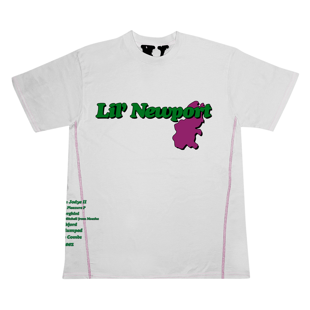 Buy Vlone x Yams Day Lil' Newport T-Shirt 'White' - 1020