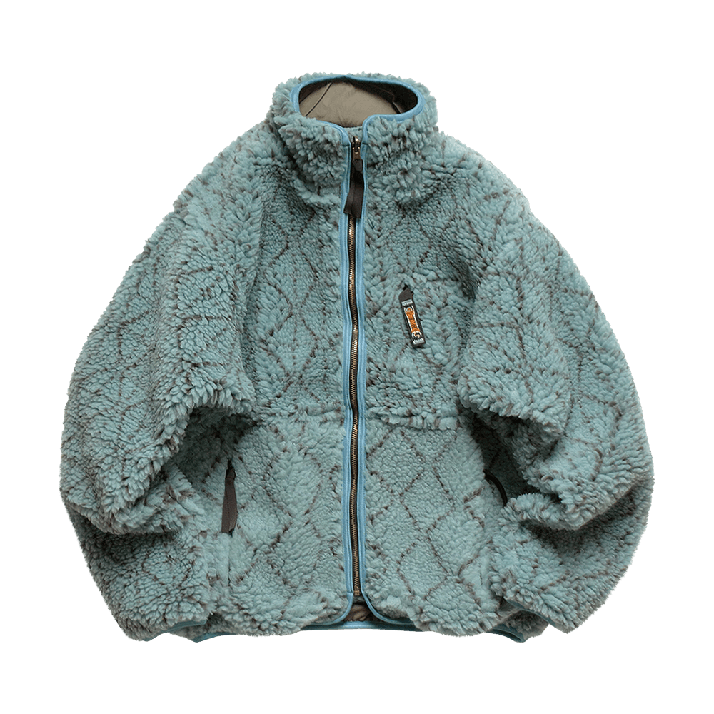 Buy Kapital Do-Gi Reversible Sashiko Boa Fleece 'Blue