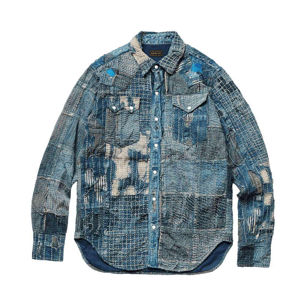 Buy Kapital x Nora x Kaya Boro Western Shirt 'Indigo