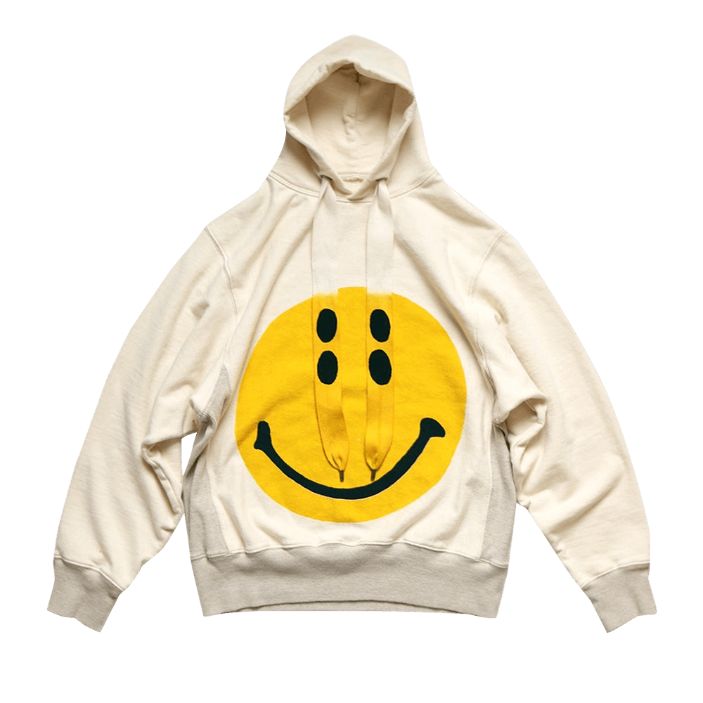 Buy Kapital Rain Smile Hoodie 'Natural' - EK 1076 NATU | GOAT