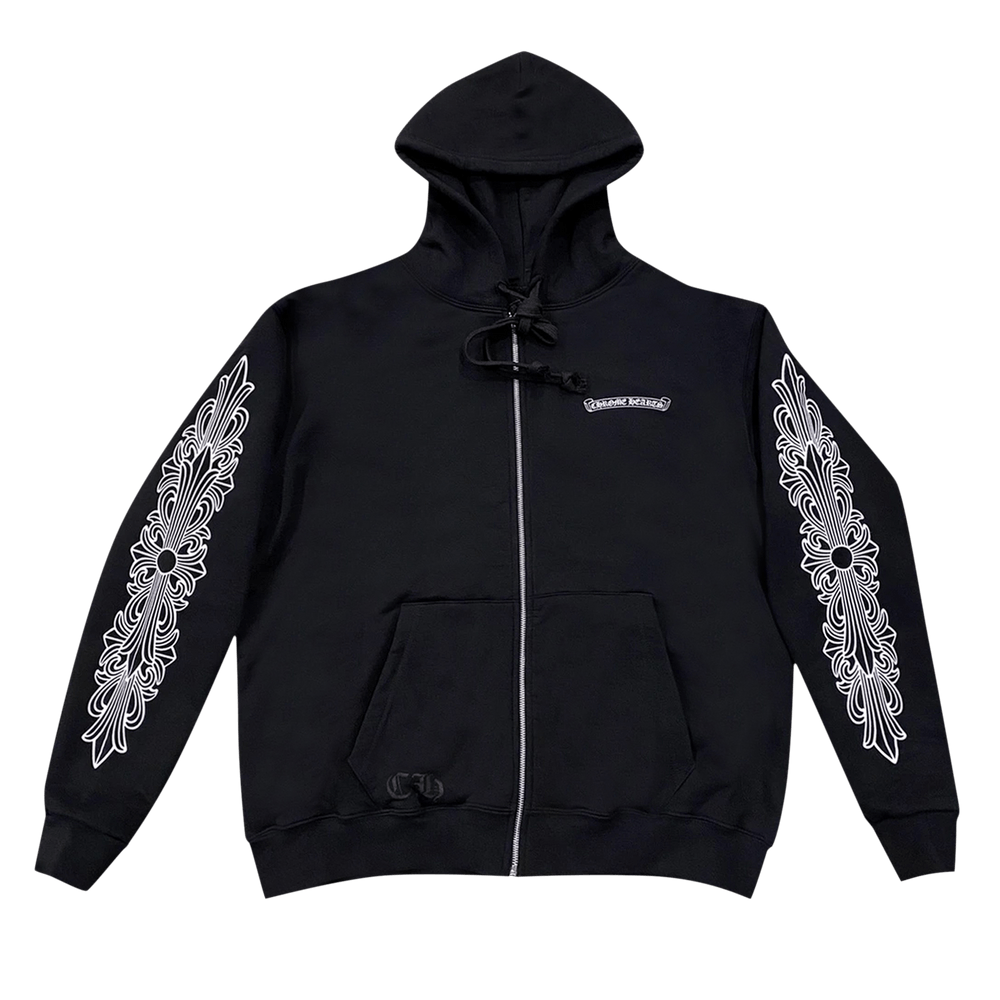 Buy Chrome Hearts Zip Up Hoodie (Aspen Excluisve) 'Black' - 1383  100000106ZUHA BLAC | GOAT