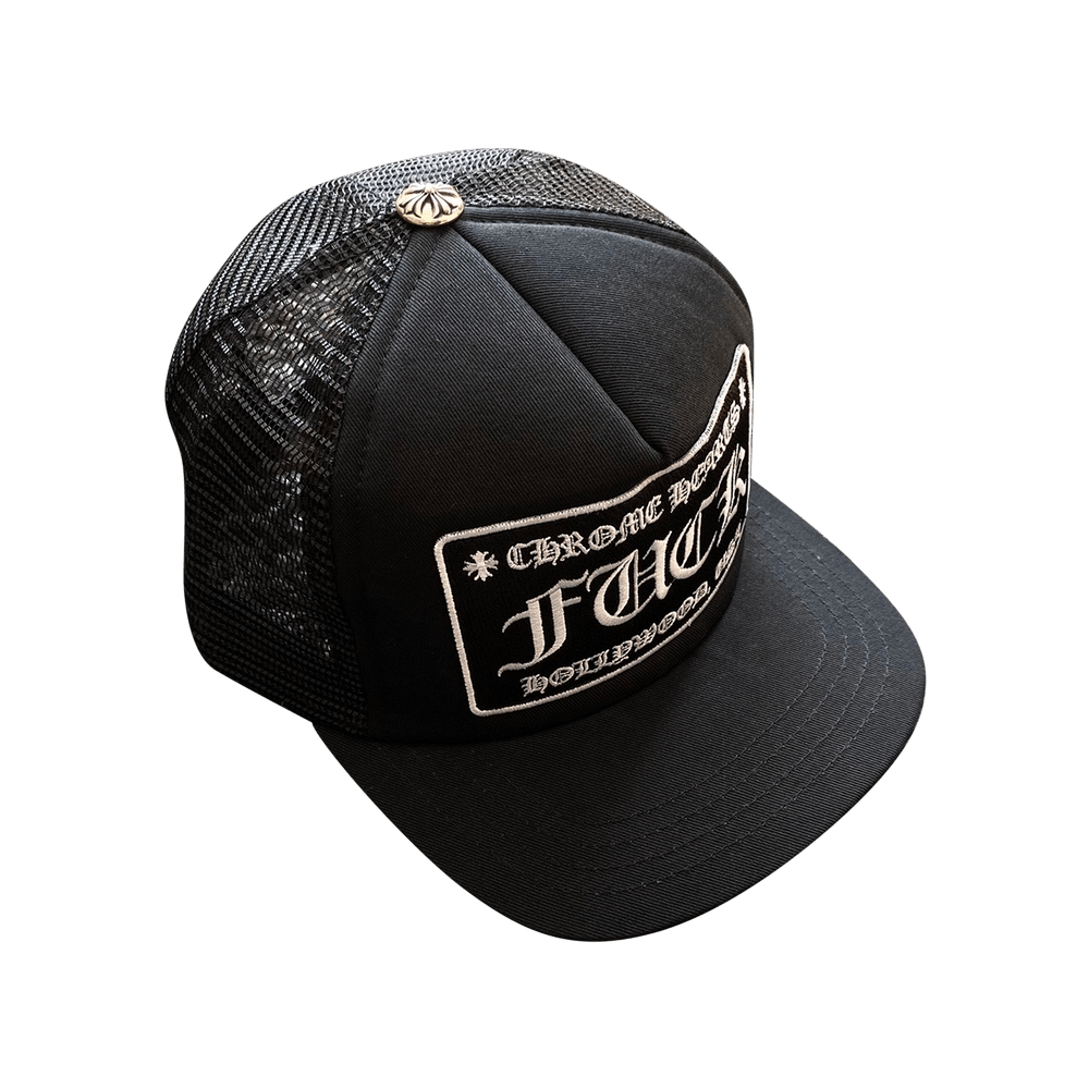 【人気/関税/送料込み】 Chrome Hearts Trucker Hat Black - Mia Chrome Hearts Miami Patch Trucker Hat – Goldeneye Curations