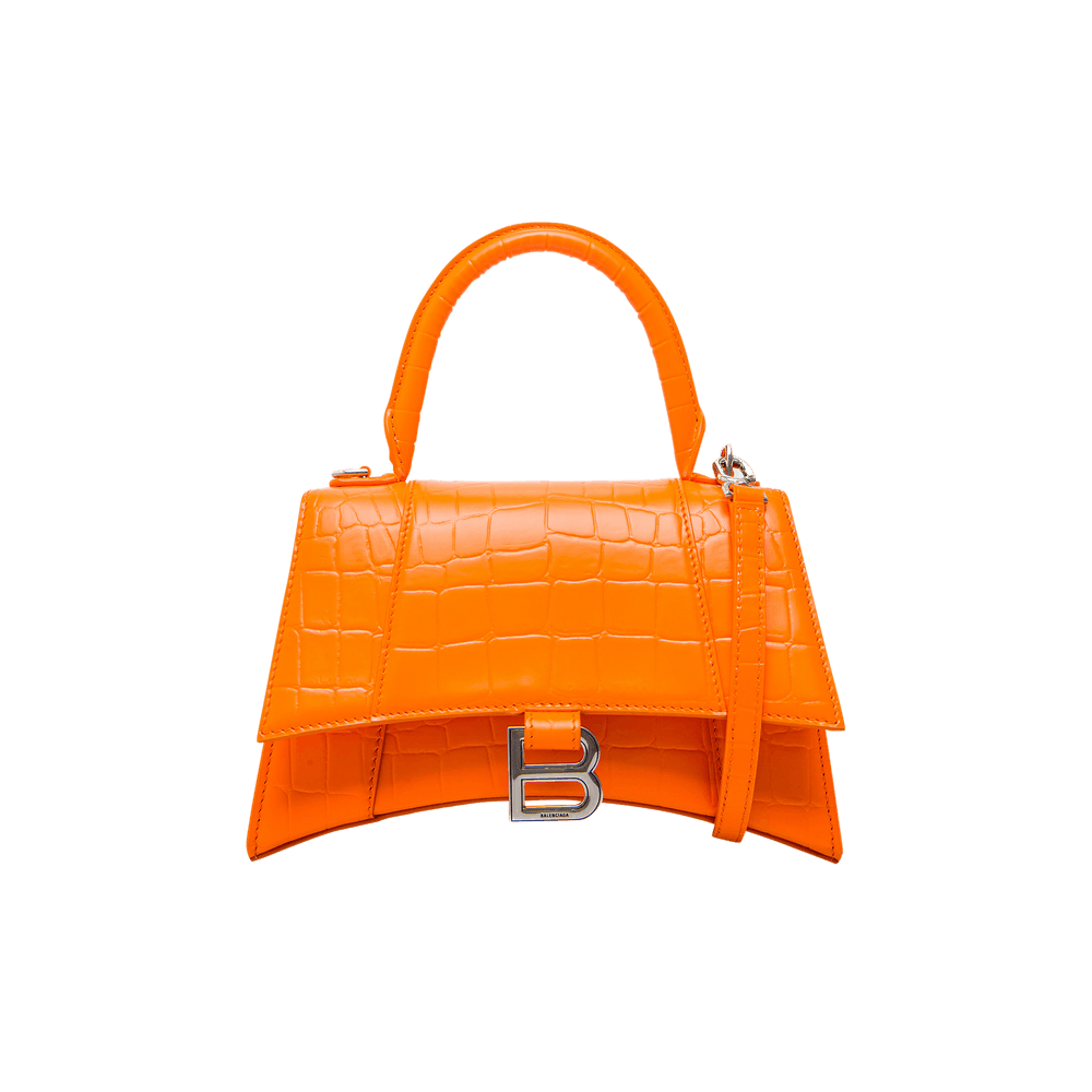 Buy Balenciaga Small Hourglass Top Handle Bag Orange 593546 15V7Y 7507 GOAT