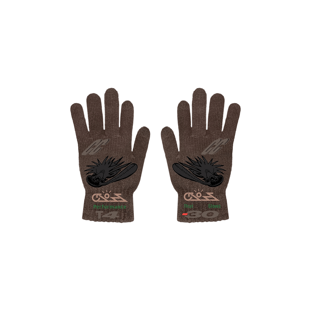 Cactus Jack by Travis Scott Cross Gloves 'Brown'