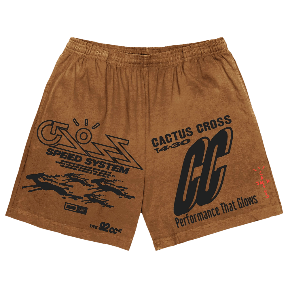 Buy Cactus Jack by Travis Scott 92CC Shorts 'Brown' - CJJ6 BS17