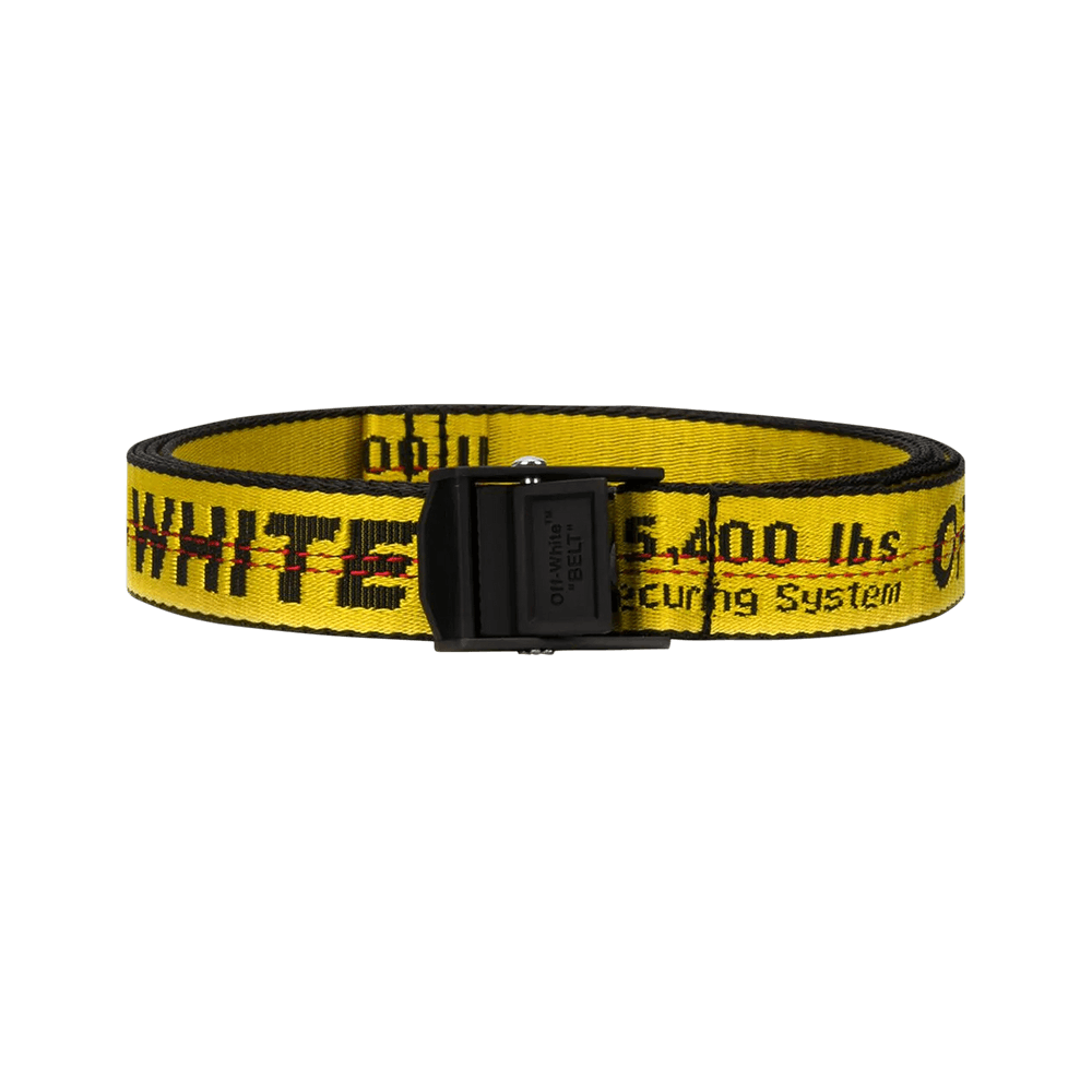 小物 Off-White BELT YELLOW Logo jacquard belt in yellow - Off White Kids | Mytheresa