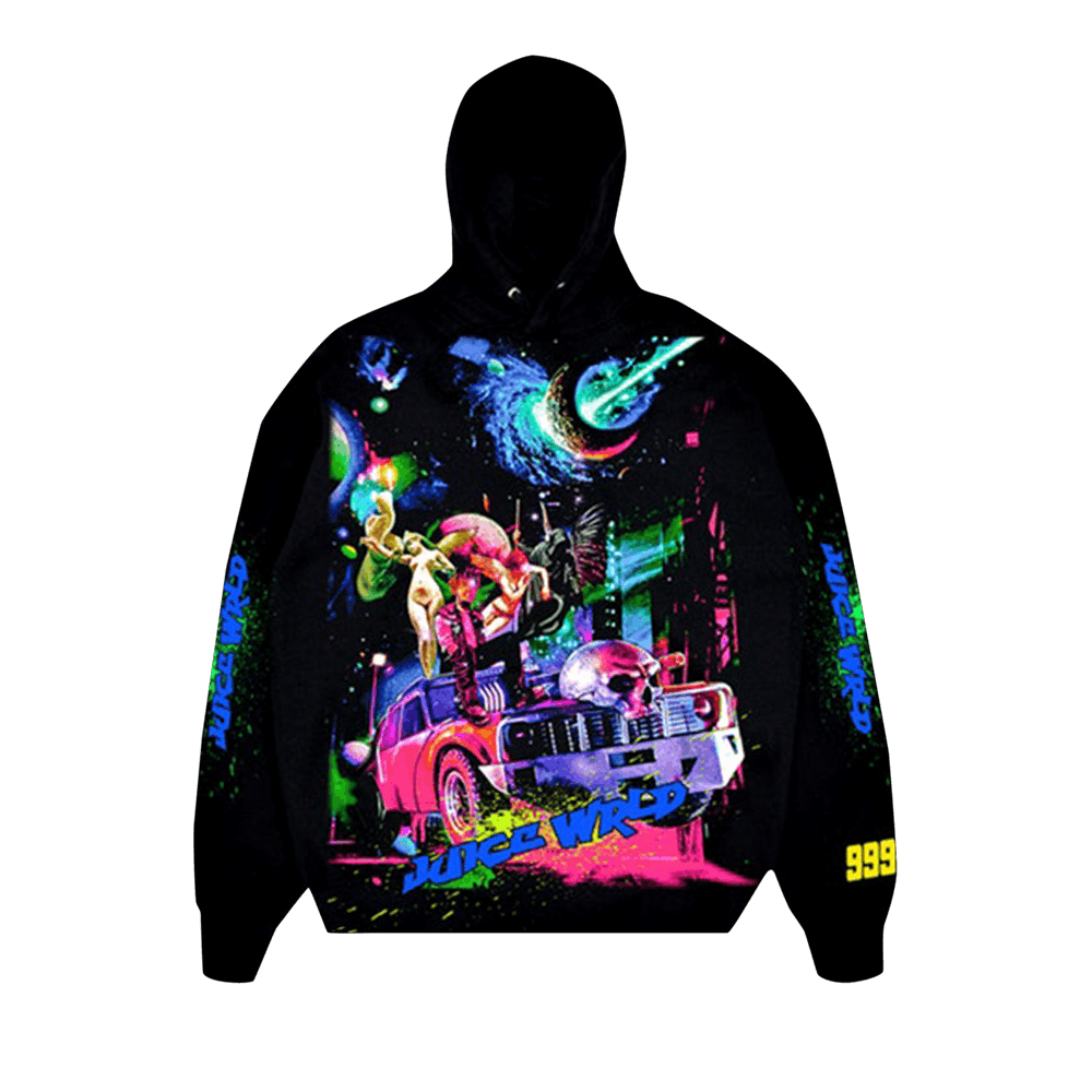 Buy Vlone x Juice WRLD Cosmic Hoodie 'Black/Multicolor