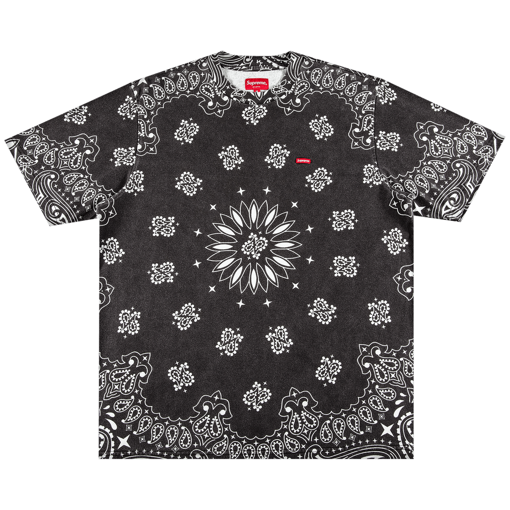 Buy Supreme Small Box Tee 'Black Bandana' - SS21KN3 BLACK BANDANA