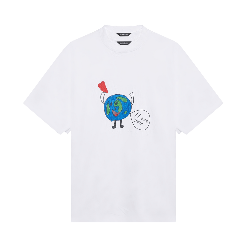 Buy Balenciaga Love Earth Flatground Large Fit T-Shirt