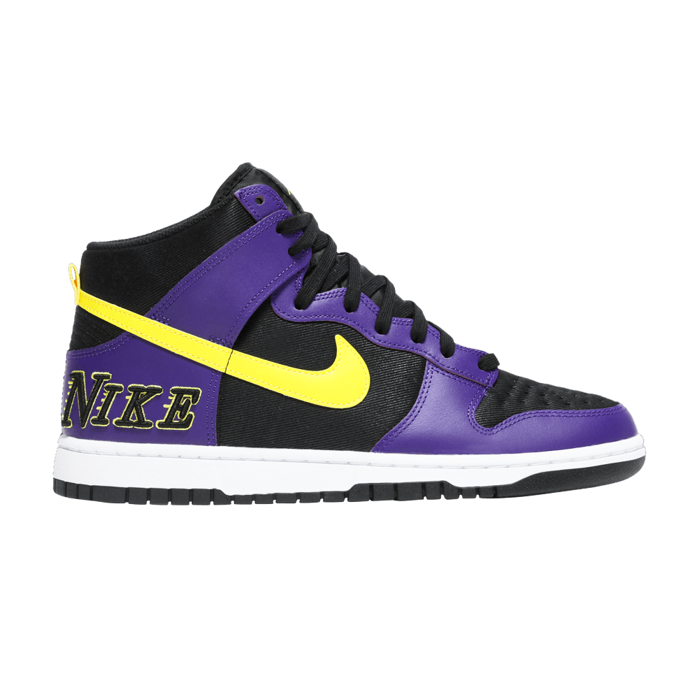 Buy Nike Dunk High Premium EMB 'Lakers' - DH0642 001 | GOAT