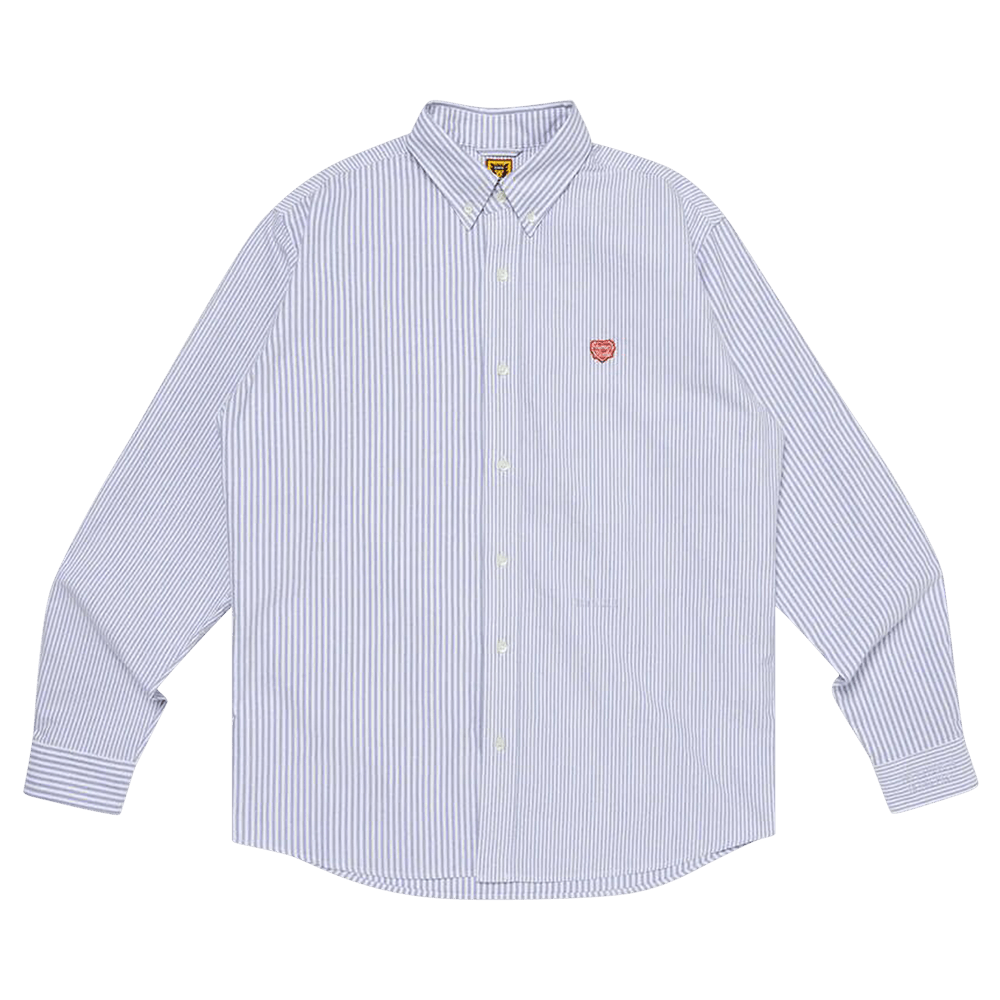Buy Human Made Stripe Oxford Shirt 'Blue' - HM27SH005 BLUE | GOAT