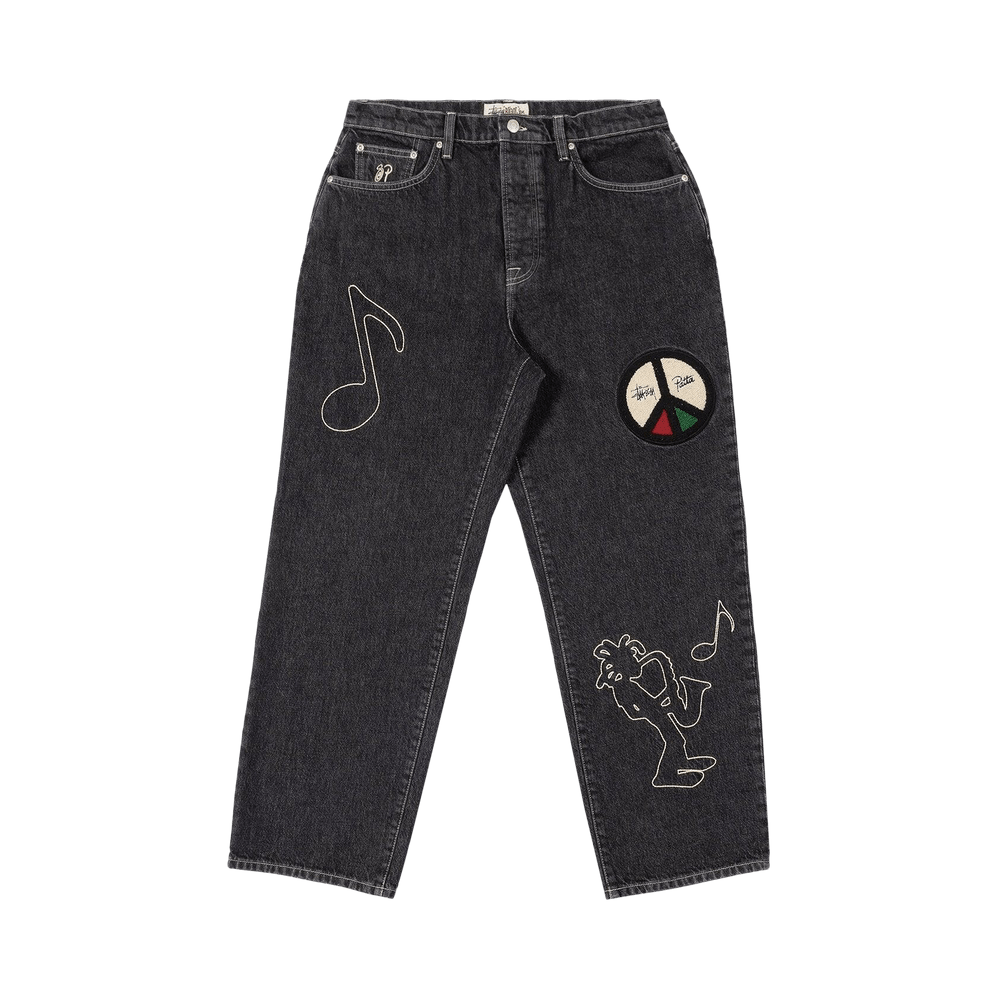 Buy Stussy x Patta Big Ol' Jean 'Black' - 316083 BLAC | GOAT