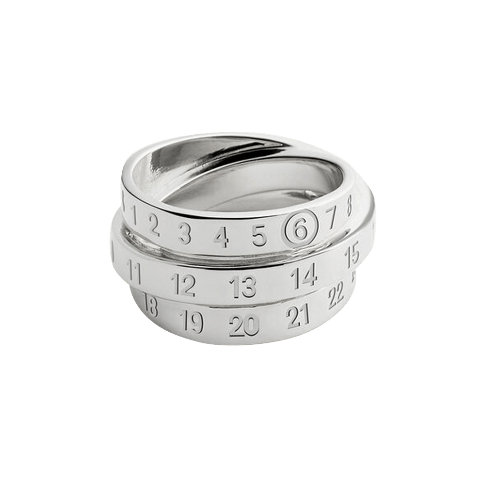 Buy MM6 Maison Margiela Metal Tripple Logo Ring 'Polished Palladio' -  SM6UQ0073 P6627 951 | GOAT