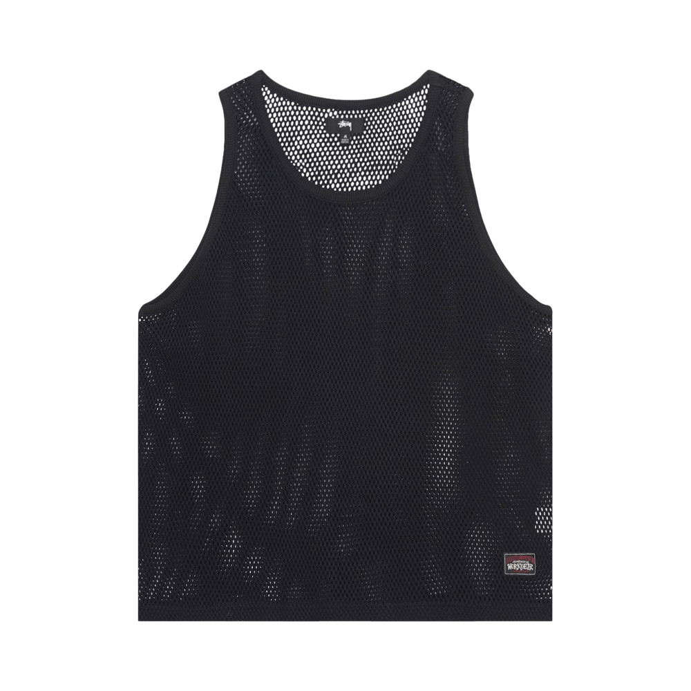 完売品 STUSSY BIG MESH TANK Stussy Cotton Big Mesh Tank 'Black' – LIKELIHOOD