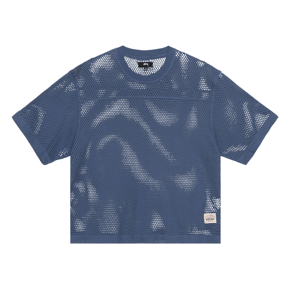 Buy Stussy Mesh Jersey Crew 'Navy' - 1140344 NAVY | GOAT