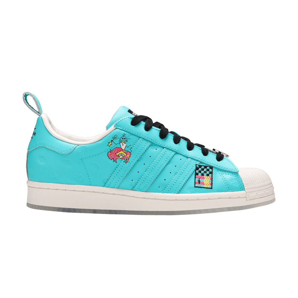 Size 10.0 Arizona x Superstar Have an Iced Day Teal White