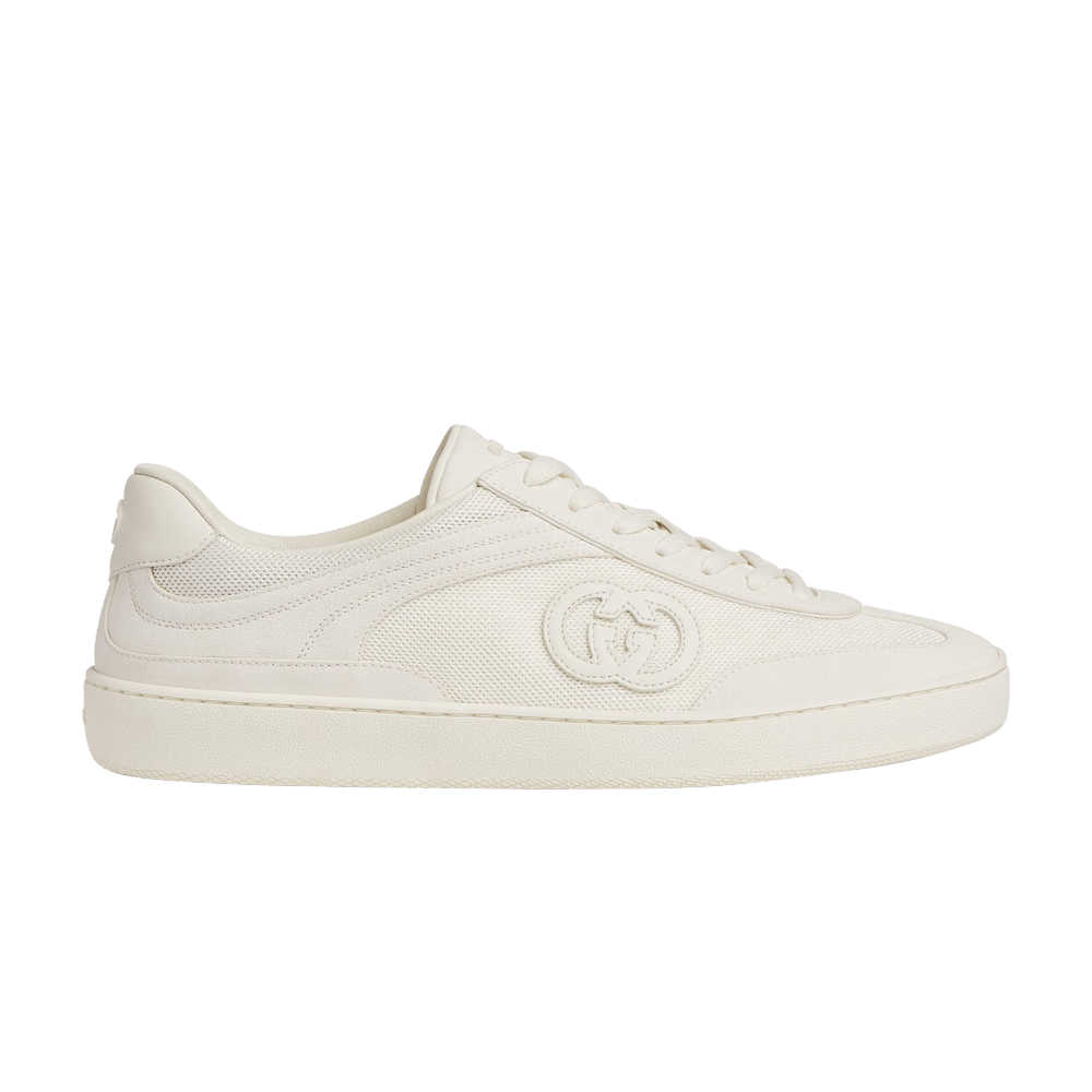 スニーカー GUCCI FW25 Gucci G74 Sneakers (791742 AAEGA 2242) Men's G75 sneaker in oatmeal suede | GUCCI® US