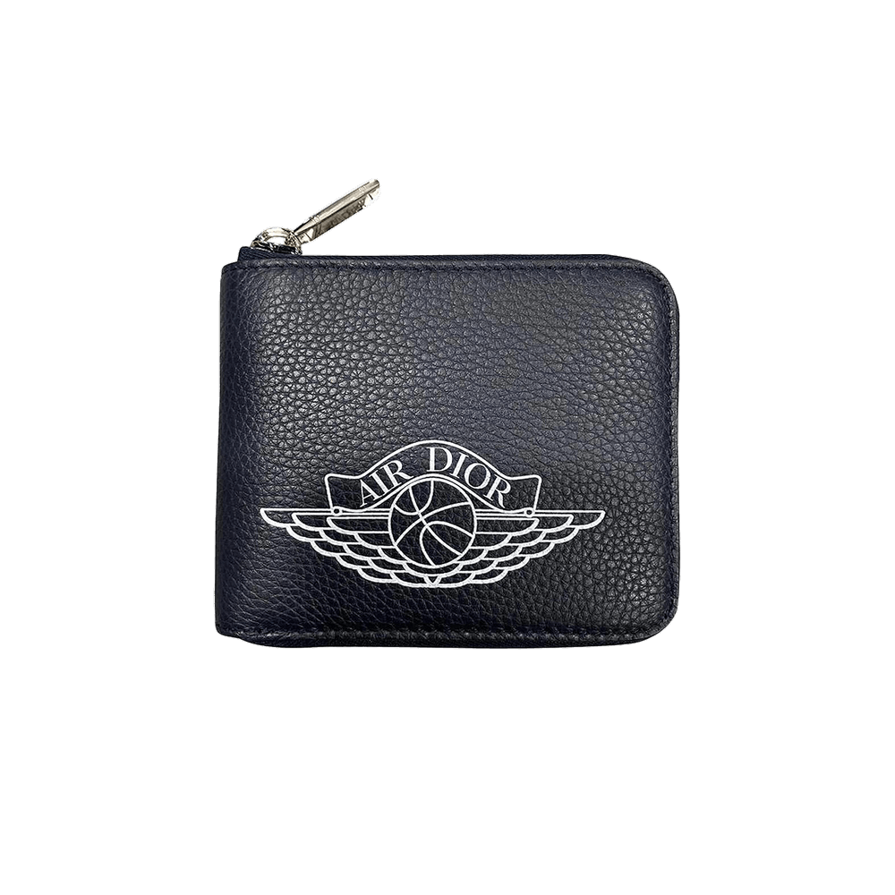 Buy Dior x Air Jordan Wings Zip Wallet 'Navy' - 0428