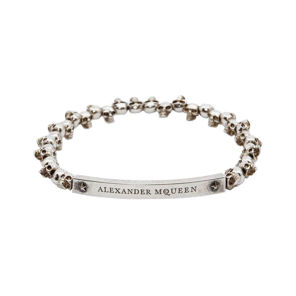 Buy Alexander McQueen Skull Bracelet 'Antique Silver