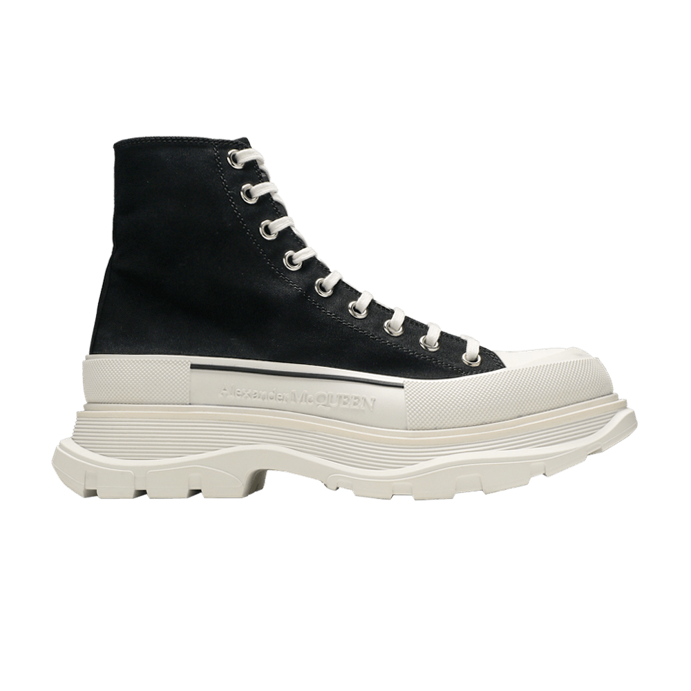 Buy Alexander McQueen Tread Slick Boots 'Black White