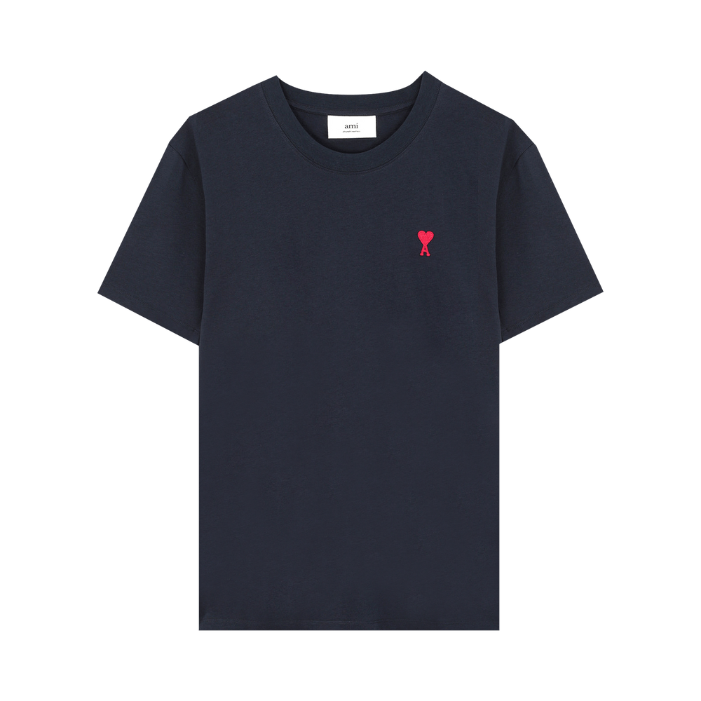 Buy Ami Logo T-Shirt 'Navy' - A21HJ108 723 410 | GOAT
