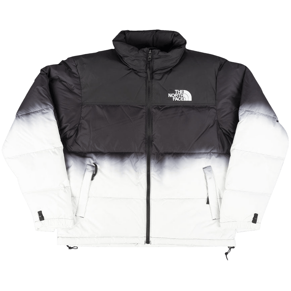 North face nuptse white and black deals