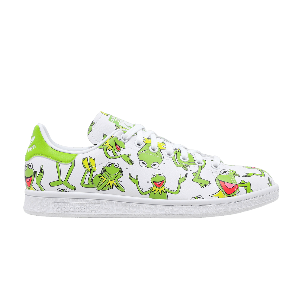 adidas gazelle silver green womens Adidas Unisex Stan Smith Kermit Sneakers White/Green main image 1