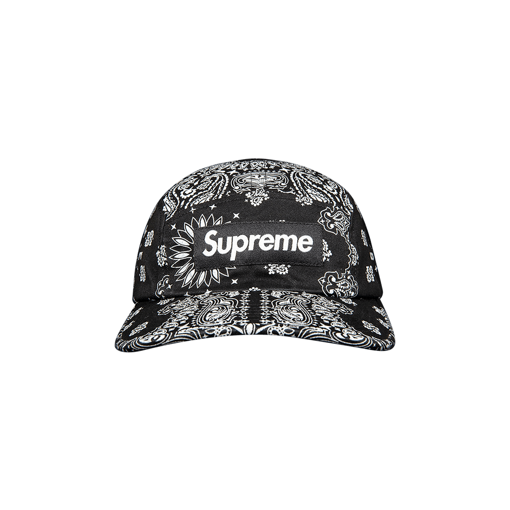 Supreme Bandana Camp Cap 'Black'
