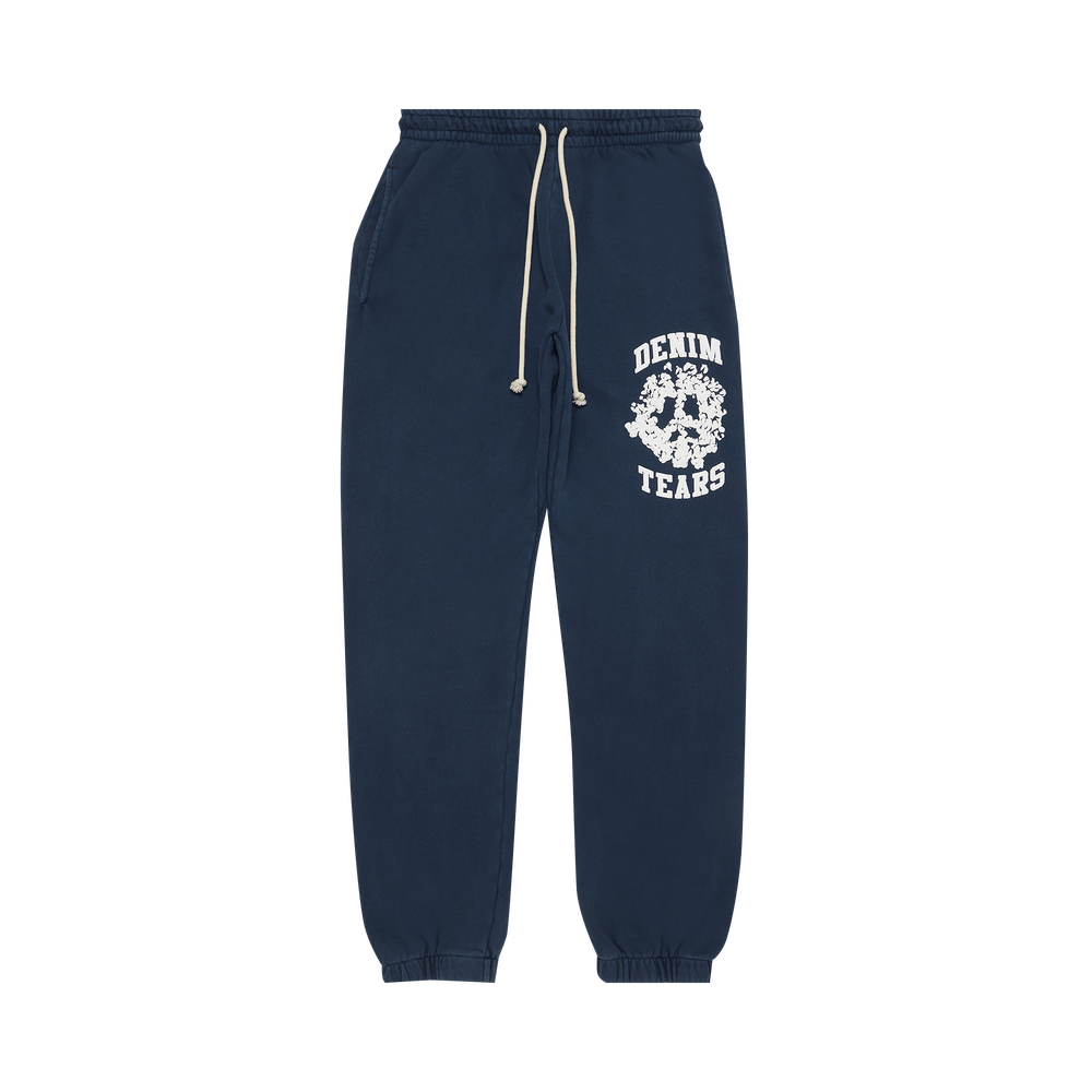 Buy Denim Tears University Sweatpants 'Navy' - 401 020 NAVY | GOAT