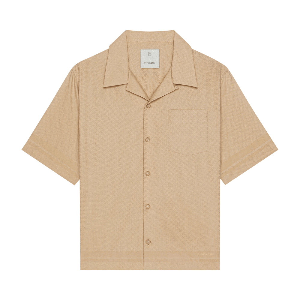 Buy Givenchy Patterned Bowling Shirt 'Beige' - BM611815LQ