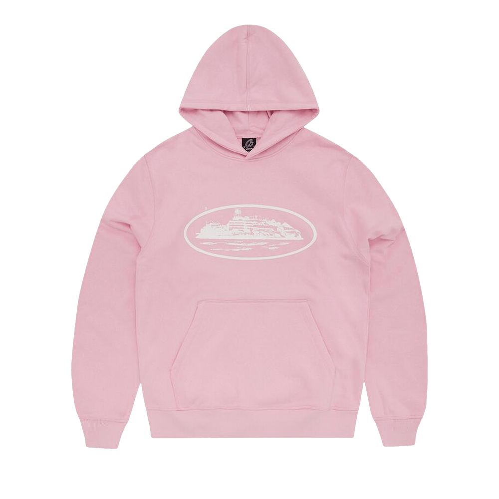 Buy Corteiz Alcatraz Hoodie 'Pink' - 7892 1SS240106AH PINK | GOAT